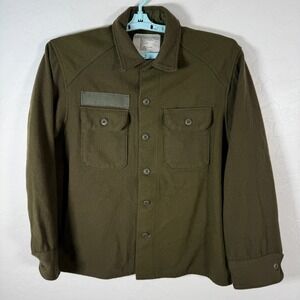 Vintage Military Cold Weather Field Shirt Mens Large Wool Selma Apparel Shacket
